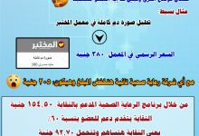 صورة مثال توضيحى لاستفادة العضو من البرنامج المدعم